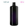 48 x 100 ml DIN18 fles, Miron violet glas FL-100