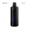 70 x FL-60. Miron violet glass 60 ml Orion DIN18 fles, Safe-pack /w 70 pcs