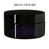 200 ml brede cosmeticapot Sirius, Miron violet glas CD-B-200