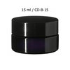 15 ml brede cosmeticapot Sirius, Miron violet glas CD-B-15