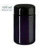 100 ml wijdhalspot Saturn, breed model, Miron violet glas,  miron artikelnummer M130017-204