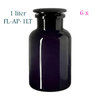 6 x 1 Liter apothekerspot Libra, Miron violet glas FL-AP-1LT