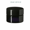 10 ml Ceres cosmeticapot met modern of klassiek deksel, Miron violet glas