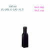 100 ml Castor vierkante oliefles, Miron violet glas