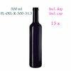 15 x 500 ml ronde oliefles Pollux, Miron violet glas FL-OEL-R-500-31.5