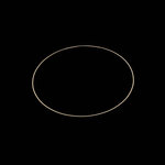 Halsring 50 cm, verguld