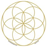 Raamsticker Seed of Life 11,7 cm