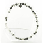 Toermalijnkwarts armband, 4 mm kralen