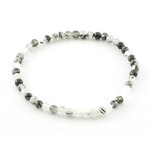 Toermalijnkwarts armband, 4 mm kralen
