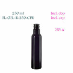 35 x 250 ml ronde oliefles Pollux, Miron violet glas FL-OEL-R-250-CPR