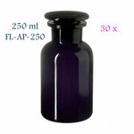 30 x 250 ml apothekerspot Libra, Miron violet glas FL-AP-250