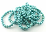 Magnesiet armband, turquoise gekleurd, 8 mm kralen - Just Flow - webwinkel met violet glas, edelsteenremedies, edelstenen, sier