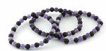 Amethist en lava armband - Just Flow - webwinkel met violet glas, edelsteenremedies, edelstenen, sieraden, pendels, orakelkaart
