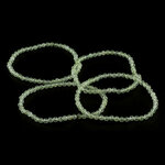 Prehniet armband, 4 mm kralen, facet geslepen OP=OP
