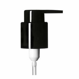 Lotion pompdop met lang tuitje voor 50/100/200 ml Miron violet glas flessen Virgo en 120/200 ml Draco flessen, 24/410