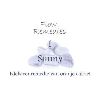 Flow Remedies edelsteenremedie 1. Sunny. Edelsteenremedie van oranje calciet. 