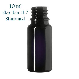 10 ml standaard DIN18 fles, Miron violet glas FL-10-63