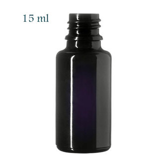 15 ml DIN18 fles, Miron violet glas FL-15