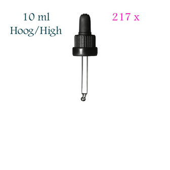 217 x pipetdop vr 10 ml HOGE DIN18 fles FL-10-70