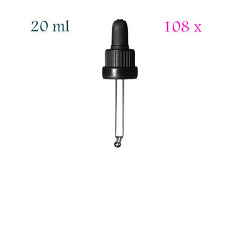 108 x Pipetdop voor 20 ml DIN18 fles FL-20 - Miron