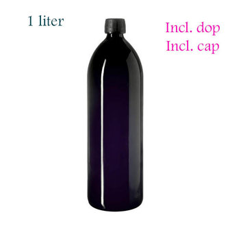 Miron violet glas Aquarius 1 liter waterfles inclusief dop