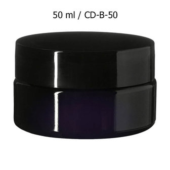 Miron violet glas cosmeticapot breed  50 ml (CD-B-50) Sirius