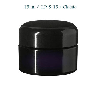 15 ml cosmeticapot Ceres, Miron violet glas CD-S-15 