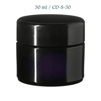 30 ml cosmeticapot Ceres, Miron violet glas CD-S-30