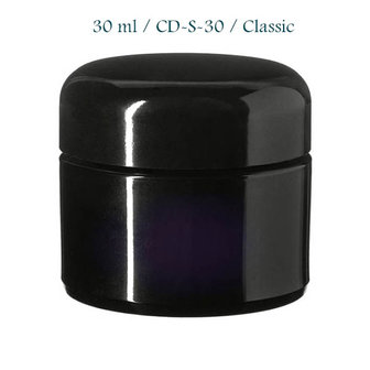 30 ml cosmeticapot Ceres, Miron violet glas CD-S-30