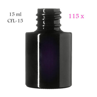 115 x 15 ml cosmeticafles Virgo, Miron violet glas CFL-15