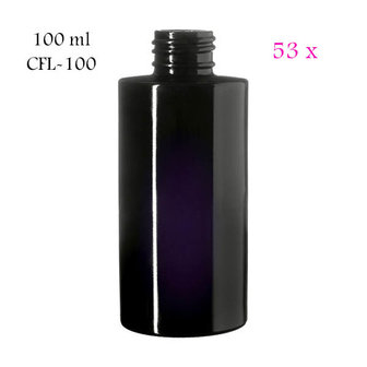 53 x 100 ml cosmeticafles Virgo, Miron violet glas CFL-100