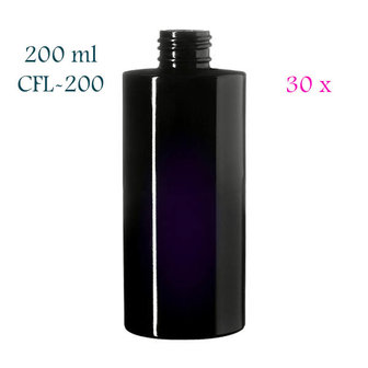 30 x 200 ml cosmeticafles Virgo, Miron violet glas CFL-200