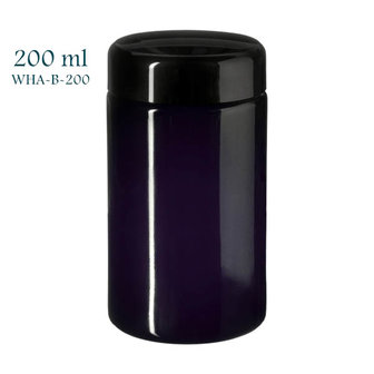 200 ml wijdhalspot Saturn, Miron violet glas, miron artikelnummer SM140002-204