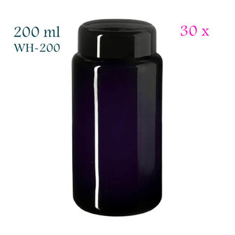30 x 200 ml pot Carina, Miron violet glas. Miron artikelnummer SM140008-204