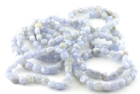 Chalcedoon armband, 8-10 mm nuggets