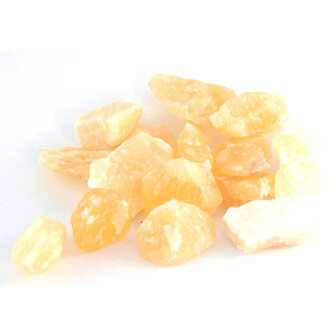 Oranje calciet ruw-3-4 gram