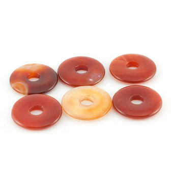 Carneool donut 3 cm