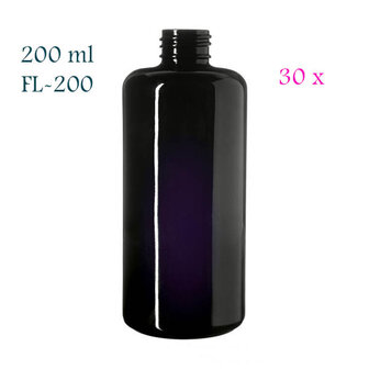 200 ml fles Draco, Miron violet glas FL-200, GCMI24