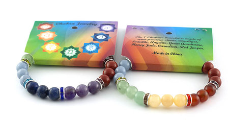 Chakra-armband, elastisch