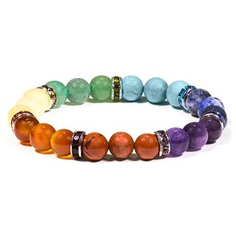 Chakra-armband, elastisch