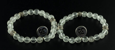 Bergkristal armband met ohm