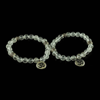 Bergkristal armband met ohm