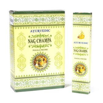 Ayurvedische wierook Nag Champa masalaAyurvedische wierook Nag Champa masala