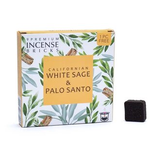 Aromafume wierookblokjes witte salie en palo santo