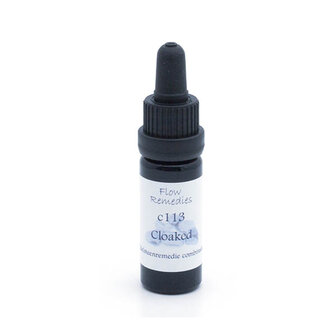 Flow Remedies edelsteenremedie combinatie c113. Cloaked, 10 ml pipetflesje.