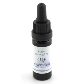 Flow Remedies edelsteenremedie combinatie c116. Overcome, 10 ml pipetflesje.