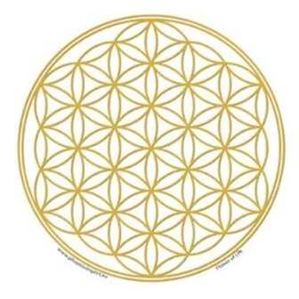 Raamsticker Flower of Life / Bloem des Levens 11,7 cm