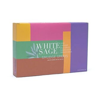 Aromafume witte salie smudge spray set, 6x50 ml