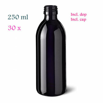 30 x 250 ml Aquarius waterfles, Miron violet glas