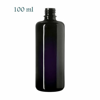 100 ml Orion DIN18 fles, Miron violet glas